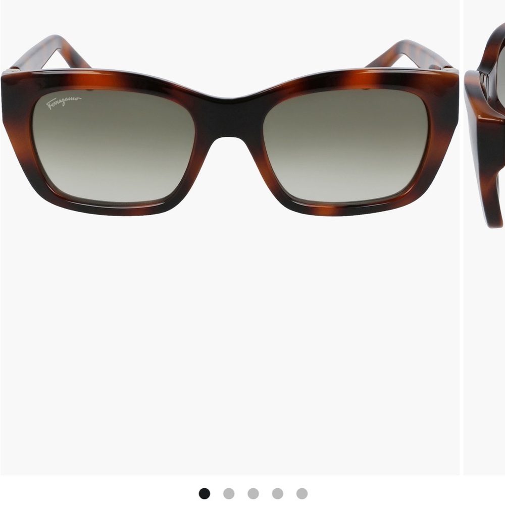 Salvatore Ferragamo Brown Tortoise Sunglasses